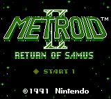 This is the Metroid 2 Startup Screen!