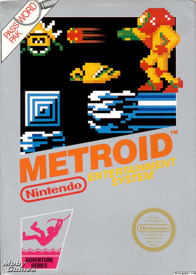This is the front cover of Metroid!