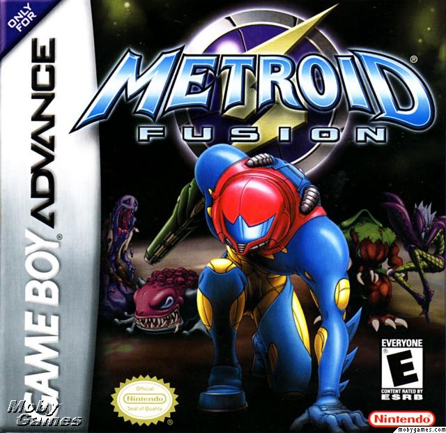 This is the front cover of Metroid Fusion!