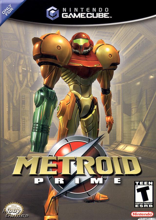 This is the front cover of Metroid Prime!